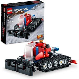 Kids Technic Snow Groomer Vehicle Model Set Engineering Toy Winter Birthday Gift